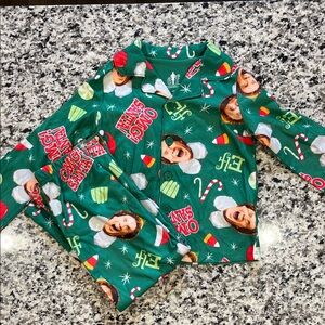 Green Christmas Pajama Set